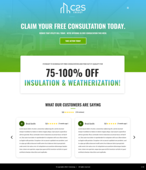 Landing Page Design by pb for C2S Development | Design: #28316198