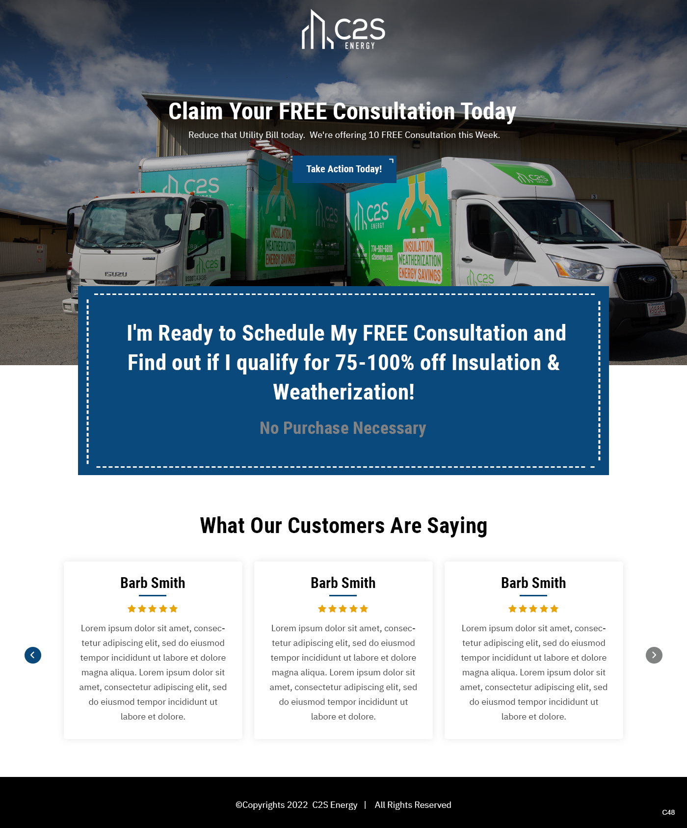 Landing Page Design by pb for C2S Development | Design #28316200