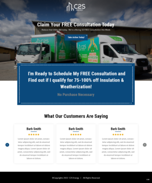 Landing Page Design by pb for C2S Development | Design: #28316200