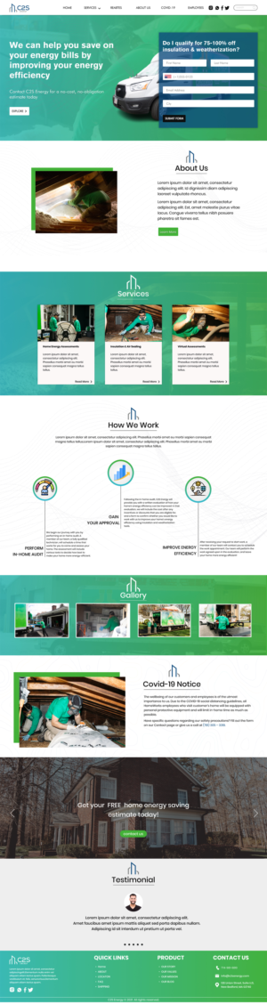 Landing Page Design for Business Page | Diseño de Página de Aterrizaje por Adeel Rahman