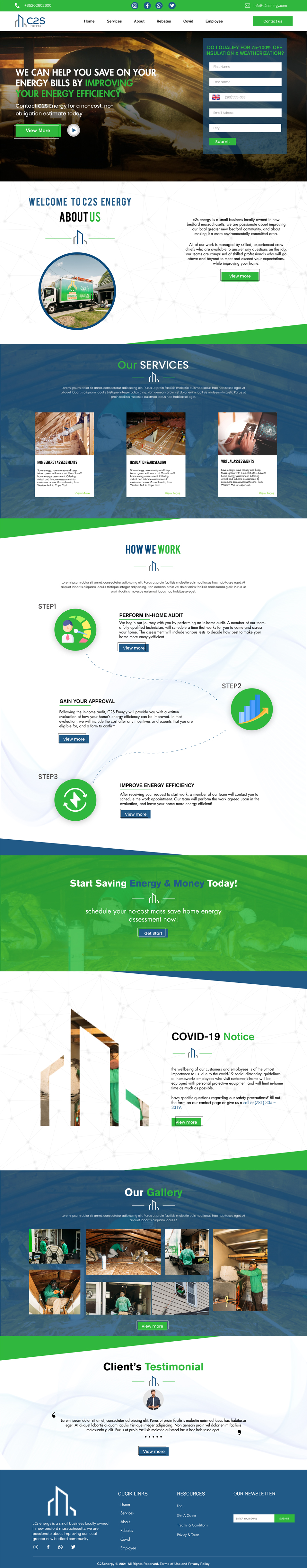 Landing Page Design by Adeel Rahman for C2S Development | Design #28344475