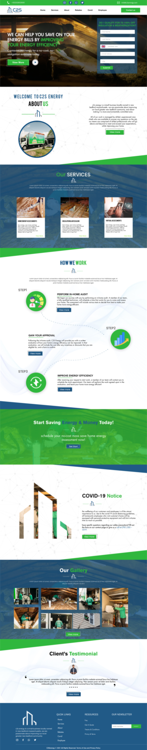 Landing Page Design by Adeel Rahman for C2S Development | Design: #28344475