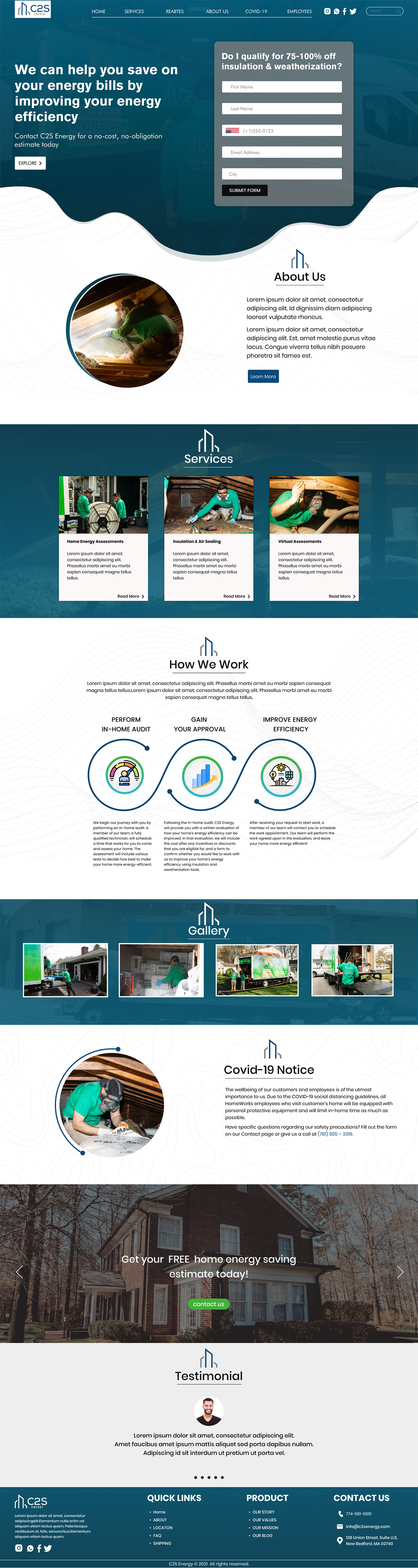 Landing Page-Design von Adeel Rahman für C2S Development | Design #28345945