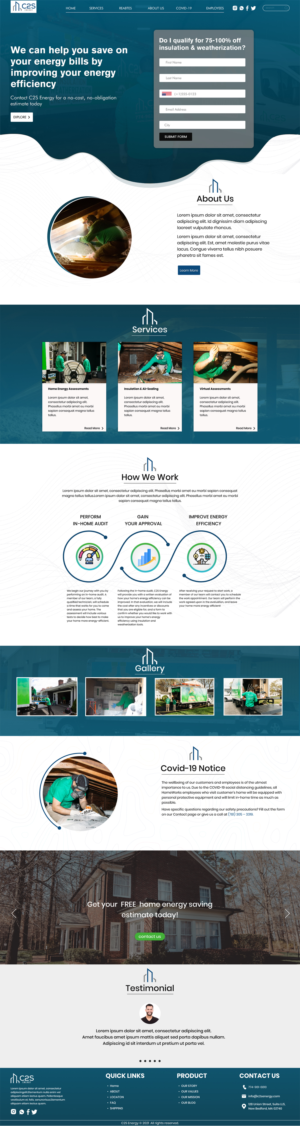 Landing Page Design by Adeel Rahman for C2S Development | Design: #28345945