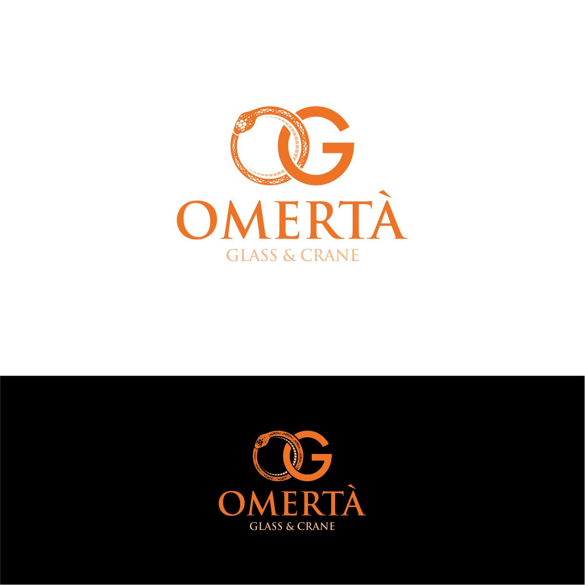 Logo-Design von Logo of god für Omertà Glass & Crane | Design #28320360