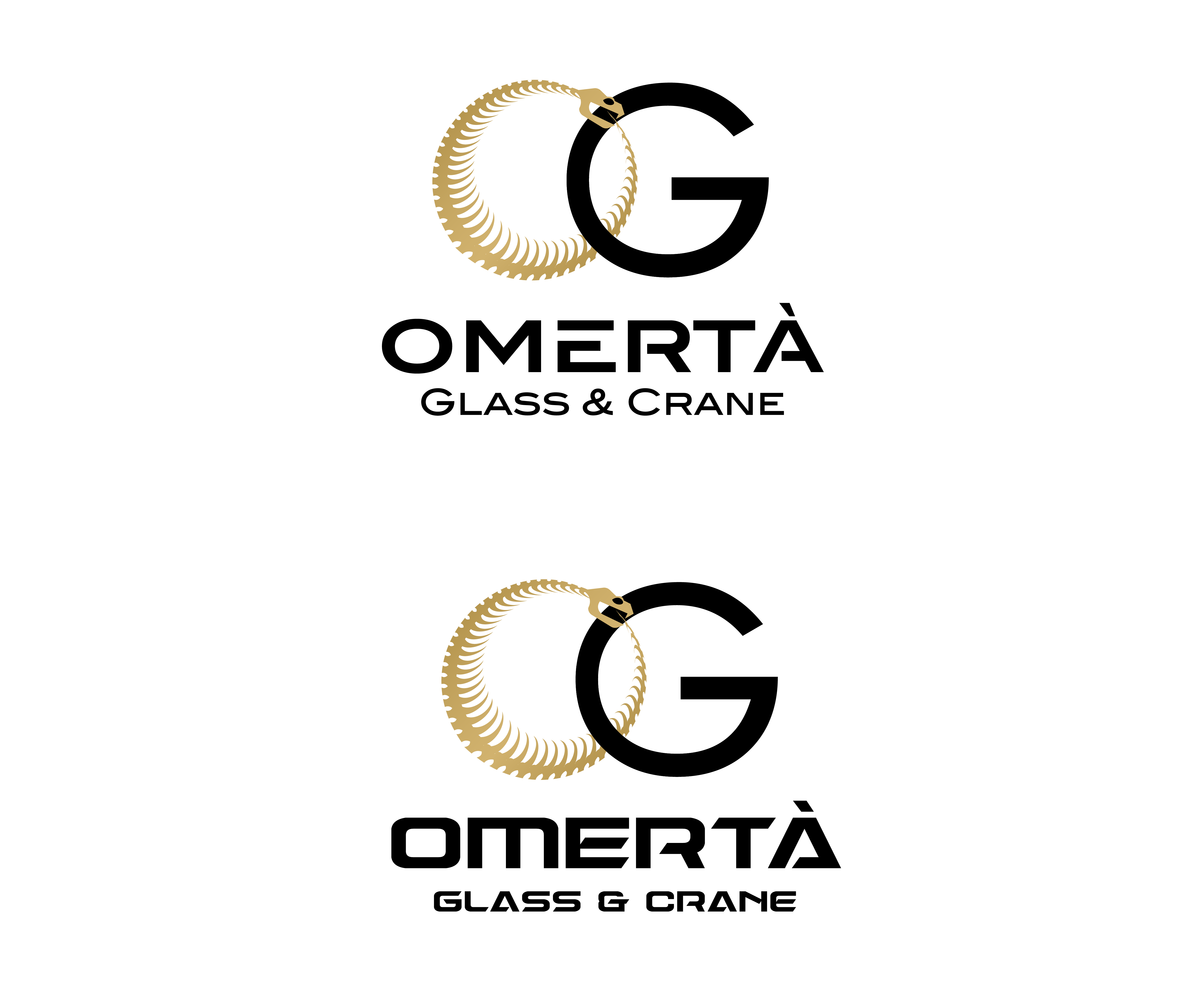 Design de Logo par  geomateo pour Omertà Glass & Crane | Design #28324510