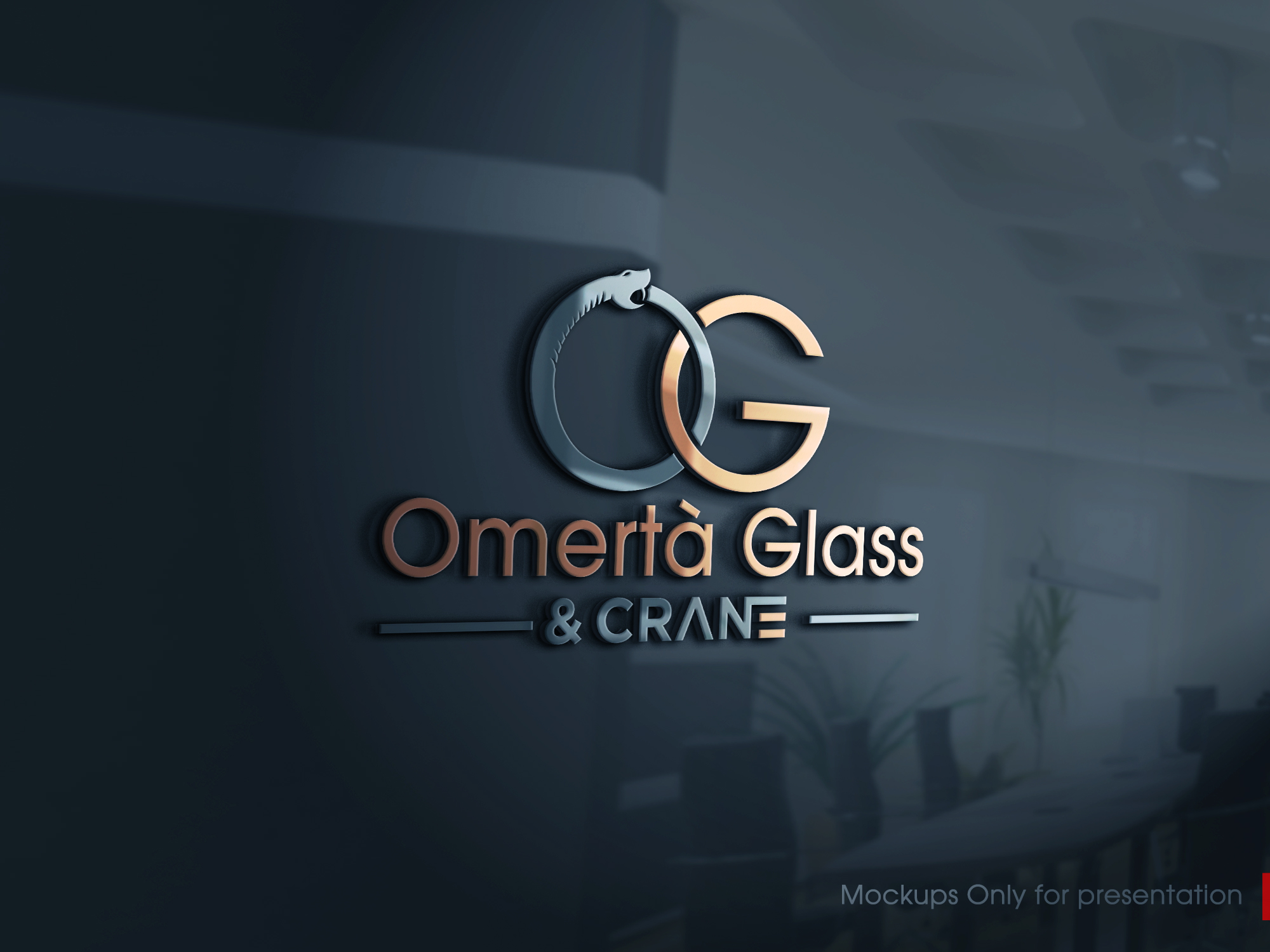 Logo Design by Mono.co for Omertà Glass & Crane | Design: #28316971