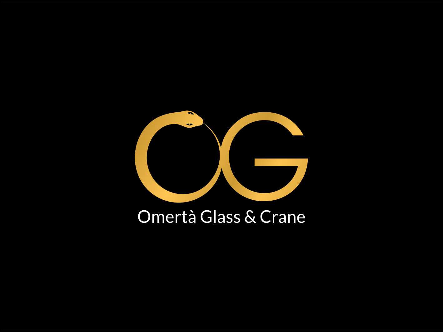 Logo Design by BNdesigner for Omertà Glass & Crane | Design #28323753