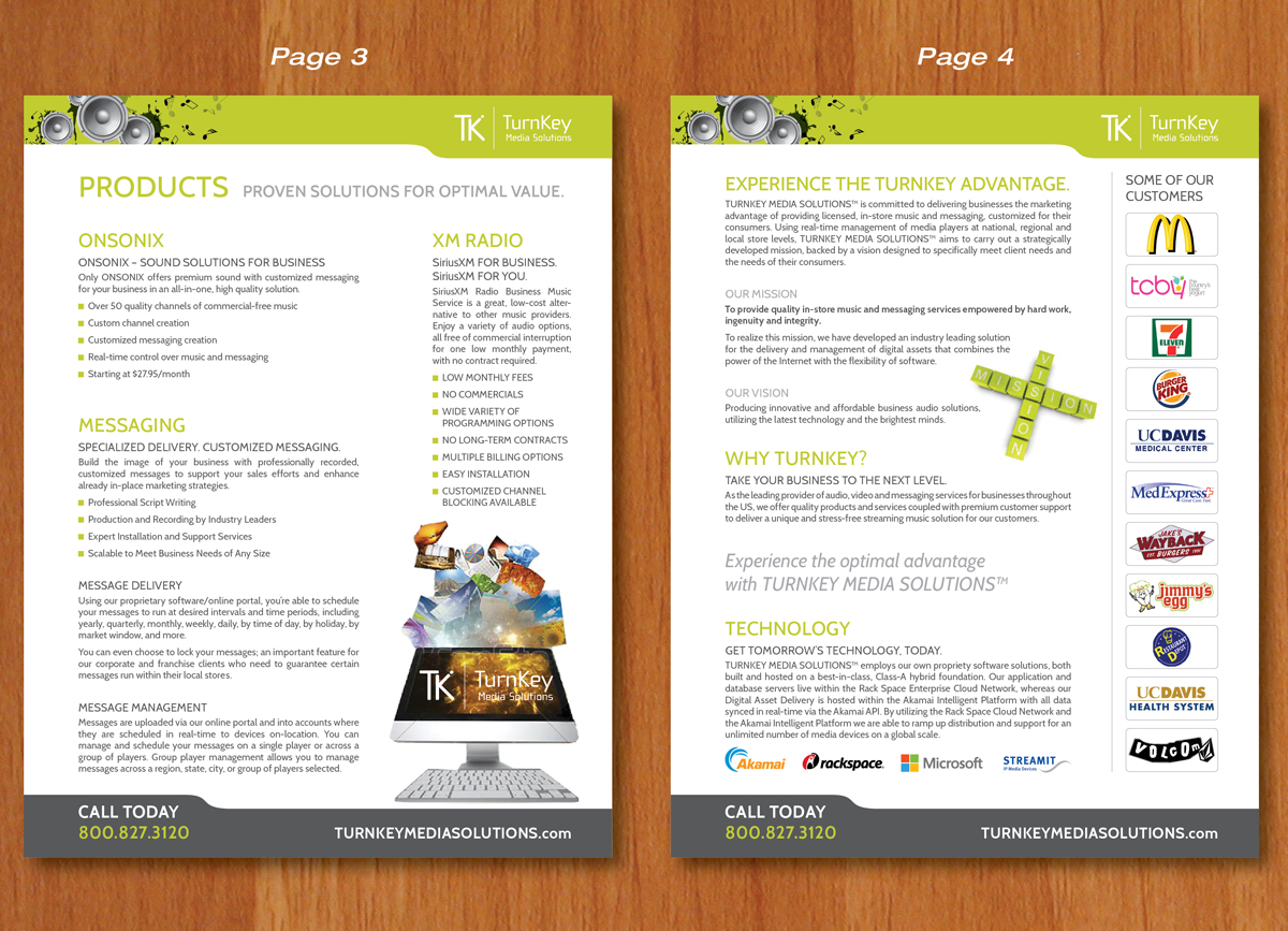Flyer Design by Ekanite for TURNKEY MEDIA SOLUTIONS | Design #3091705