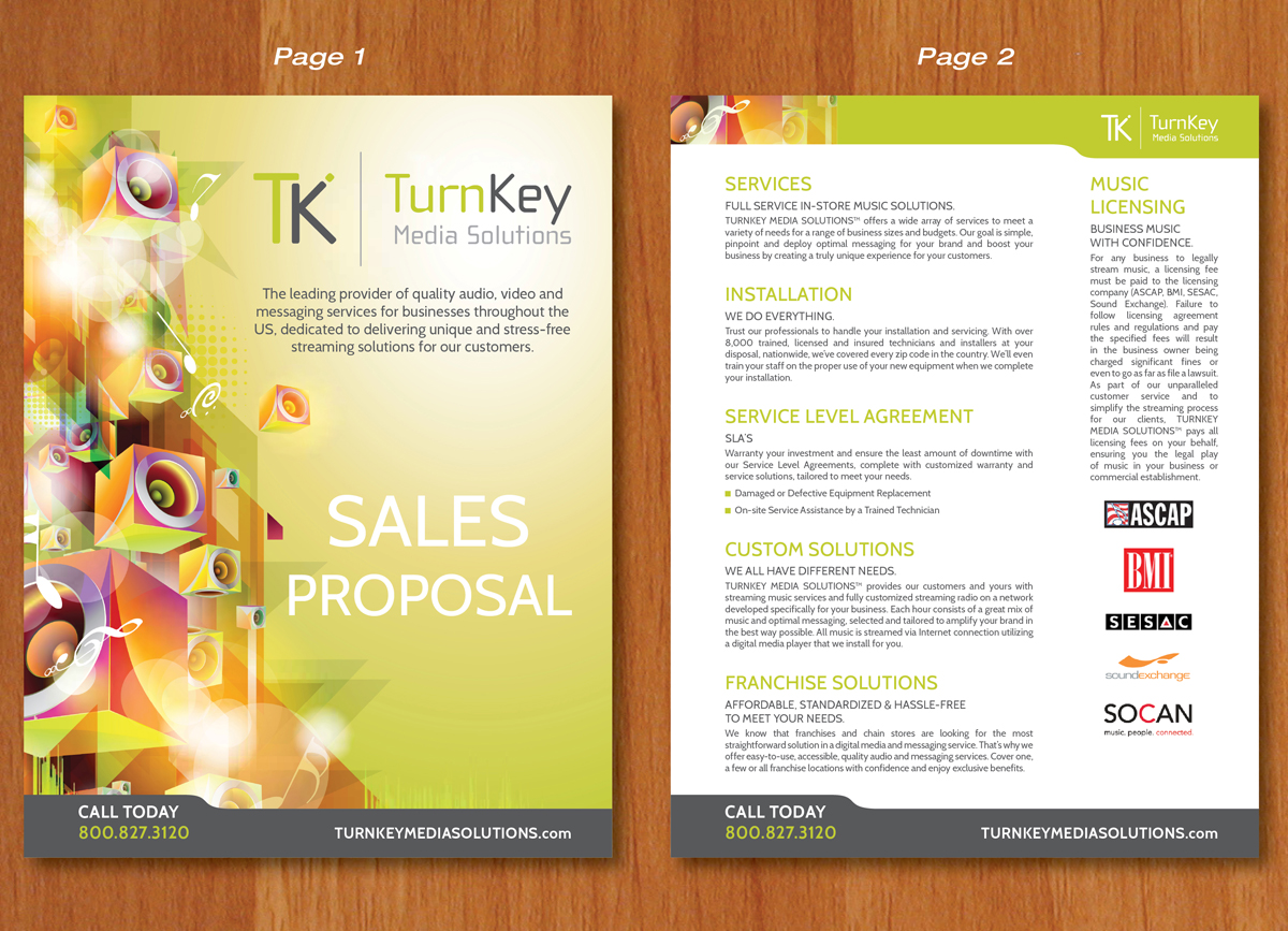 Flyer Design by Ekanite for TURNKEY MEDIA SOLUTIONS | Design #3091723