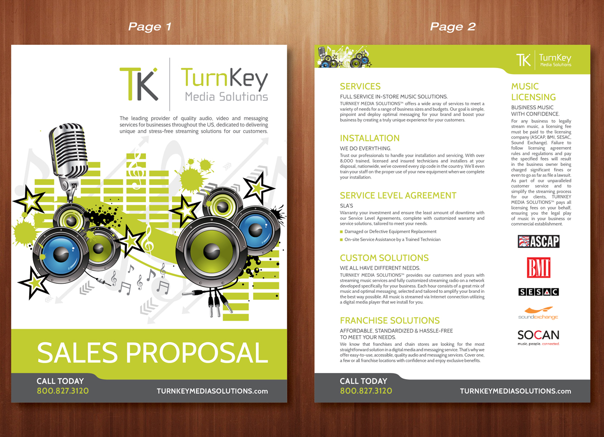 Flyer Design by Ekanite for TURNKEY MEDIA SOLUTIONS | Design #3390447