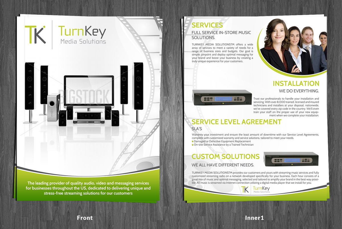 Flyer Design by ESolz Technologies for TURNKEY MEDIA SOLUTIONS | Design #3083949