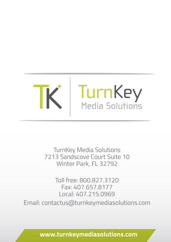 Flyer-Design von JCR für TURNKEY MEDIA SOLUTIONS | Design #3075211