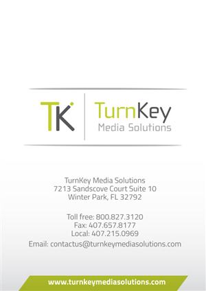 Flyer Design by JCR for TURNKEY MEDIA SOLUTIONS | Design: #3075211