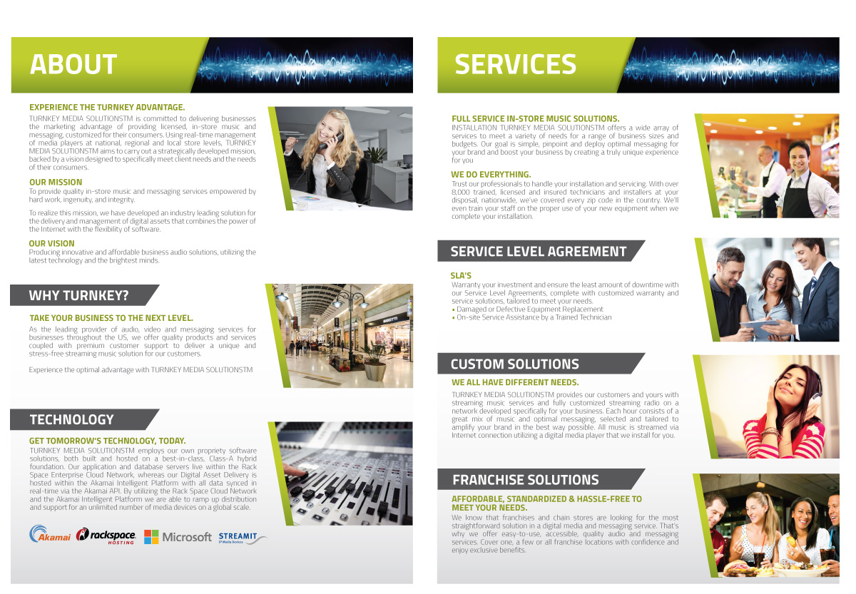 Flyer Design by JCR for TURNKEY MEDIA SOLUTIONS | Design #3088565