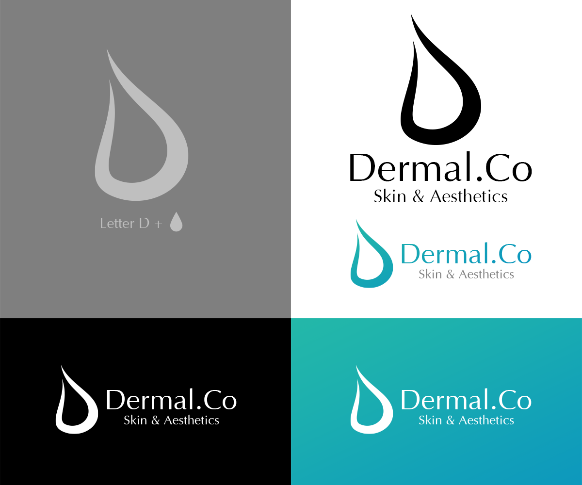 Logo Design by Andrés Sebastián for Dermal.Co | Design #28316846