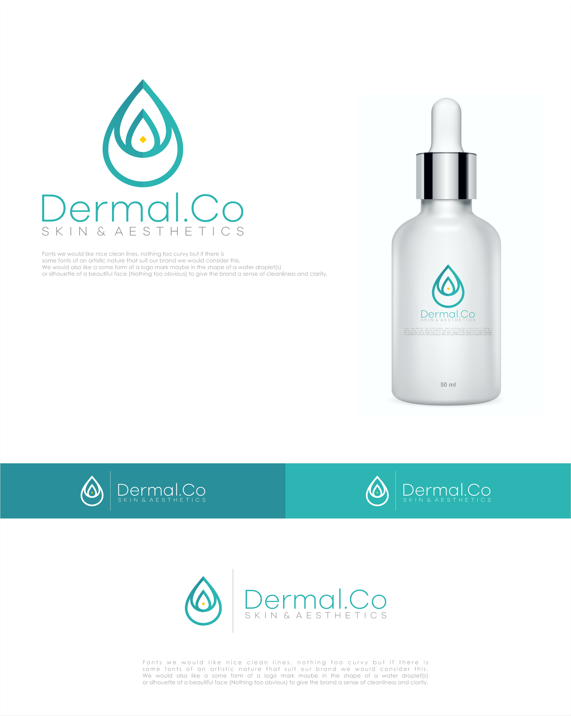 Logo Design by momo57 for Dermal.Co | Design #28374016