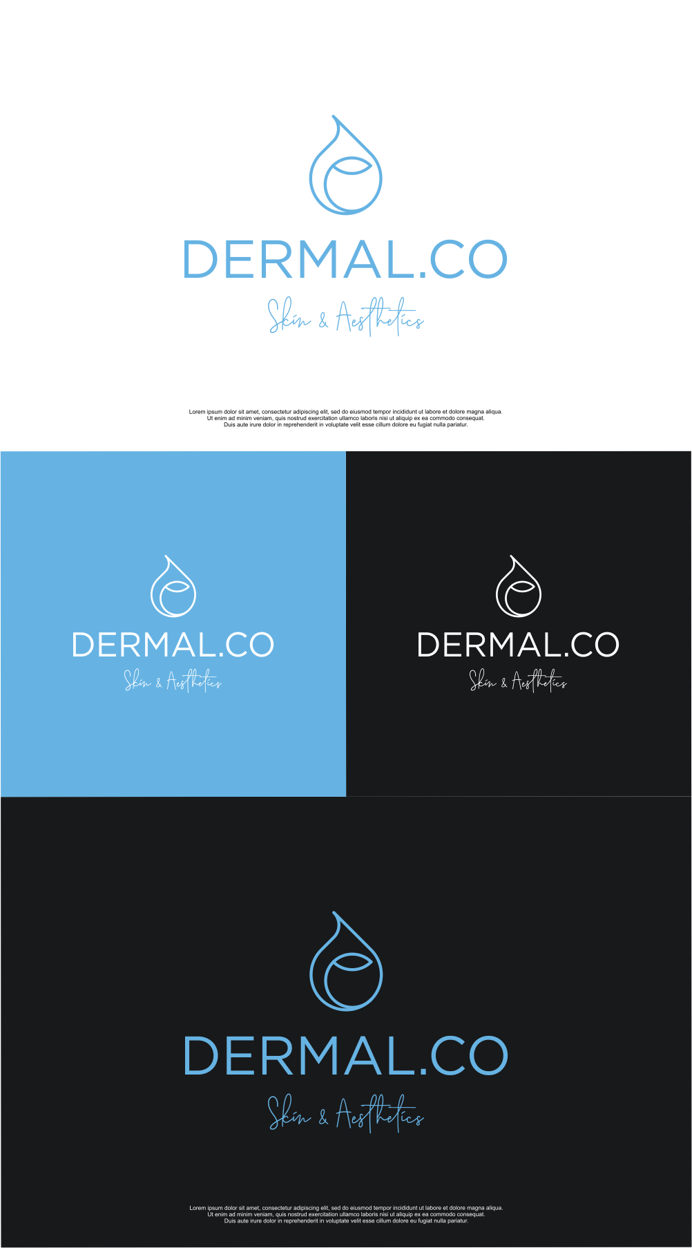 Logo Design by MASH Std for Dermal.Co | Design #28319140