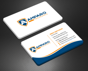 Business Card Design by sadikul islam for Amparo Insurance, LLC | Design: #28333797