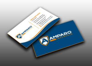 Business Card Design by sadikul islam for Amparo Insurance, LLC | Design: #28333801