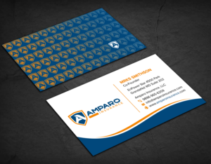 Business Card Design by sadikul islam for Amparo Insurance, LLC | Design: #28333804