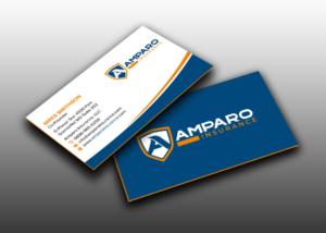 Business Card Design by sadikul islam for Amparo Insurance, LLC | Design: #28333807