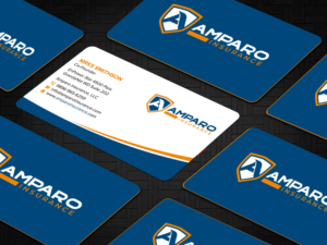 Business Card Design by sadikul islam for Amparo Insurance, LLC | Design: #28333813