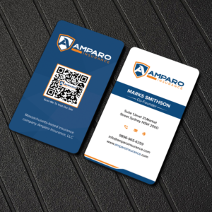 Business Card Design by sadikul islam for Amparo Insurance, LLC | Design: #28333938