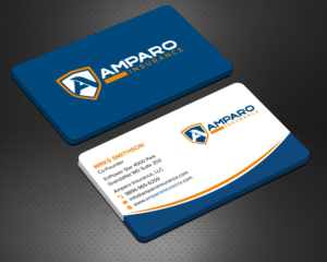 Business Card Design by sadikul islam for Amparo Insurance, LLC | Design: #28333953