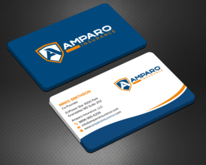 Business Card Design by sadikul islam for Amparo Insurance, LLC | Design: #28333957