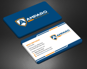 Business Card Design by sadikul islam for Amparo Insurance, LLC | Design: #28333964