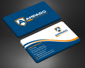 Visitenkarten-Design von sadikul islam für Amparo Insurance, LLC | Design: #28334003