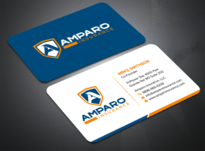 Visitenkarten-Design von sadikul islam für Amparo Insurance, LLC | Design: #28335144