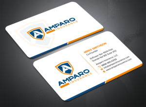 Visitenkarten-Design von sadikul islam für Amparo Insurance, LLC | Design: #28335147