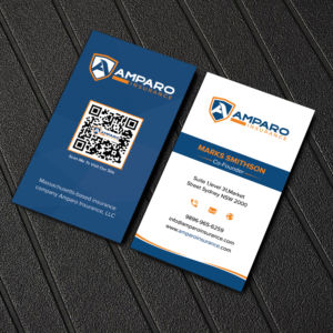 Visitenkarten-Design von sadikul islam für Amparo Insurance, LLC | Design: #28335150