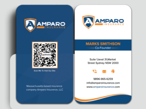 Visitenkarten-Design von sadikul islam für Amparo Insurance, LLC | Design: #28335156