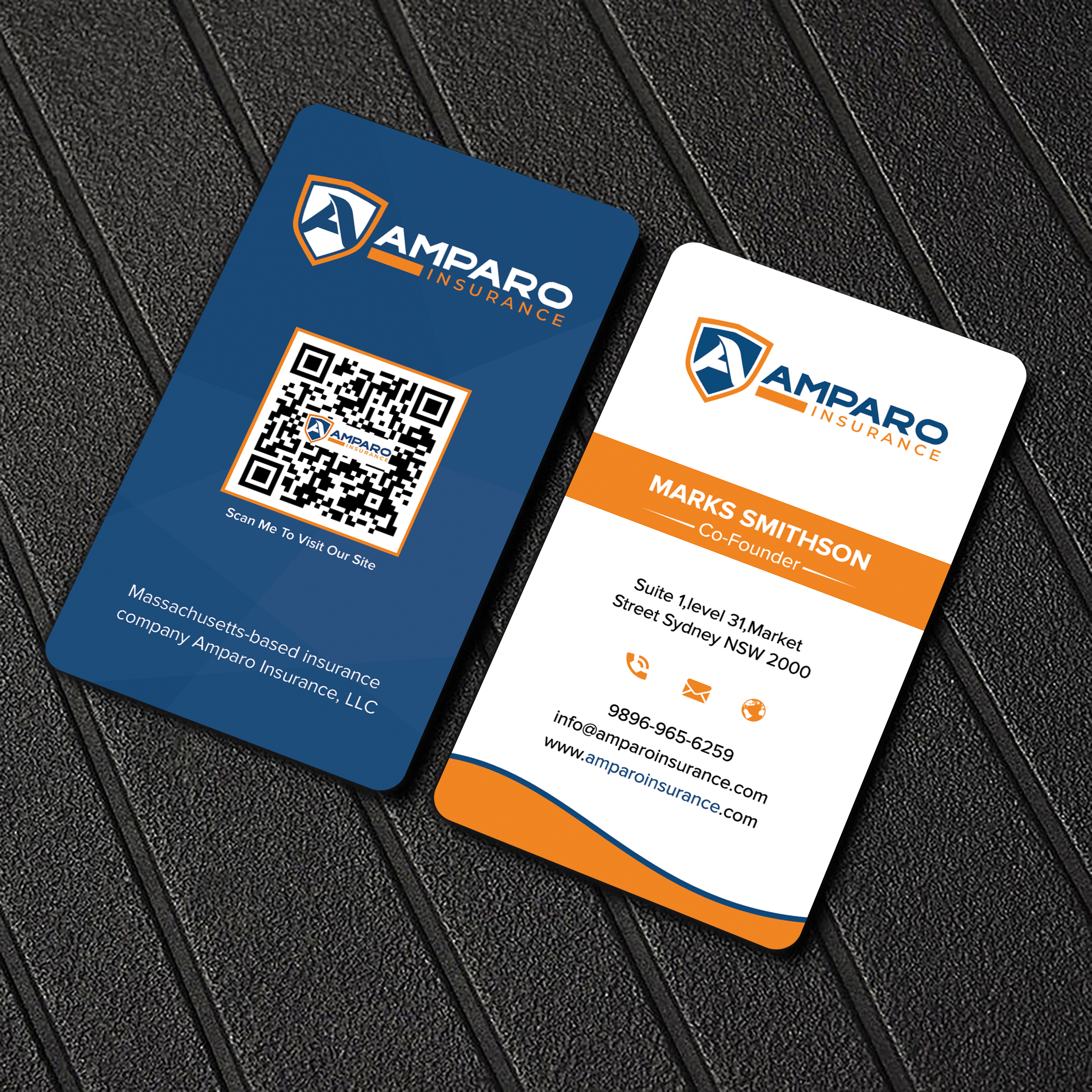 Business Card Design by sadikul islam for Amparo Insurance, LLC | Design #28335172