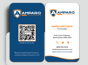 Visitenkarten-Design von sadikul islam für Amparo Insurance, LLC | Design: #28335175