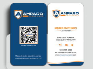 Visitenkarten-Design von sadikul islam für Amparo Insurance, LLC | Design: #28335252
