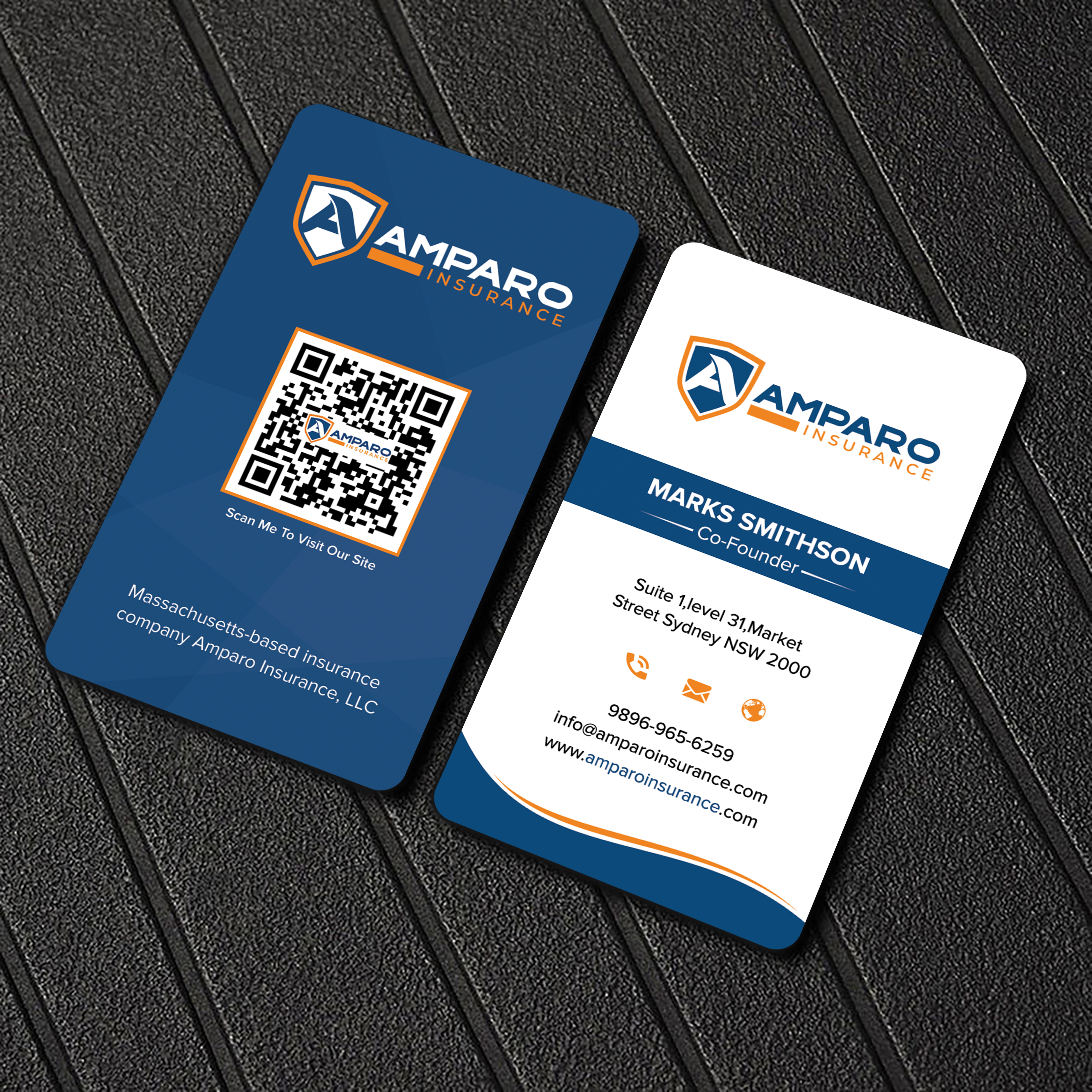Business Card Design by sadikul islam for Amparo Insurance, LLC | Design #28335345