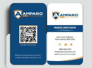 Business Card Design by sadikul islam for Amparo Insurance, LLC | Design: #28335916