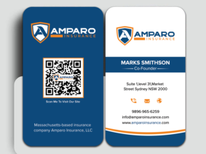 Diseño de Tarjeta de Presentación por sadikul islam para Amparo Insurance, LLC | Diseño: #28335927