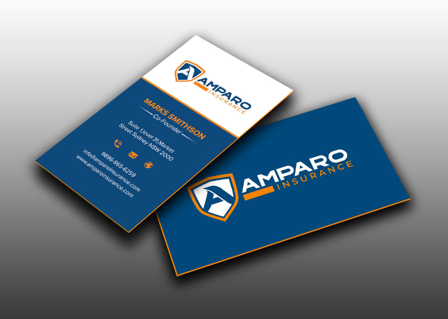 Business Card Design by sadikul islam for Amparo Insurance, LLC | Design #28336943