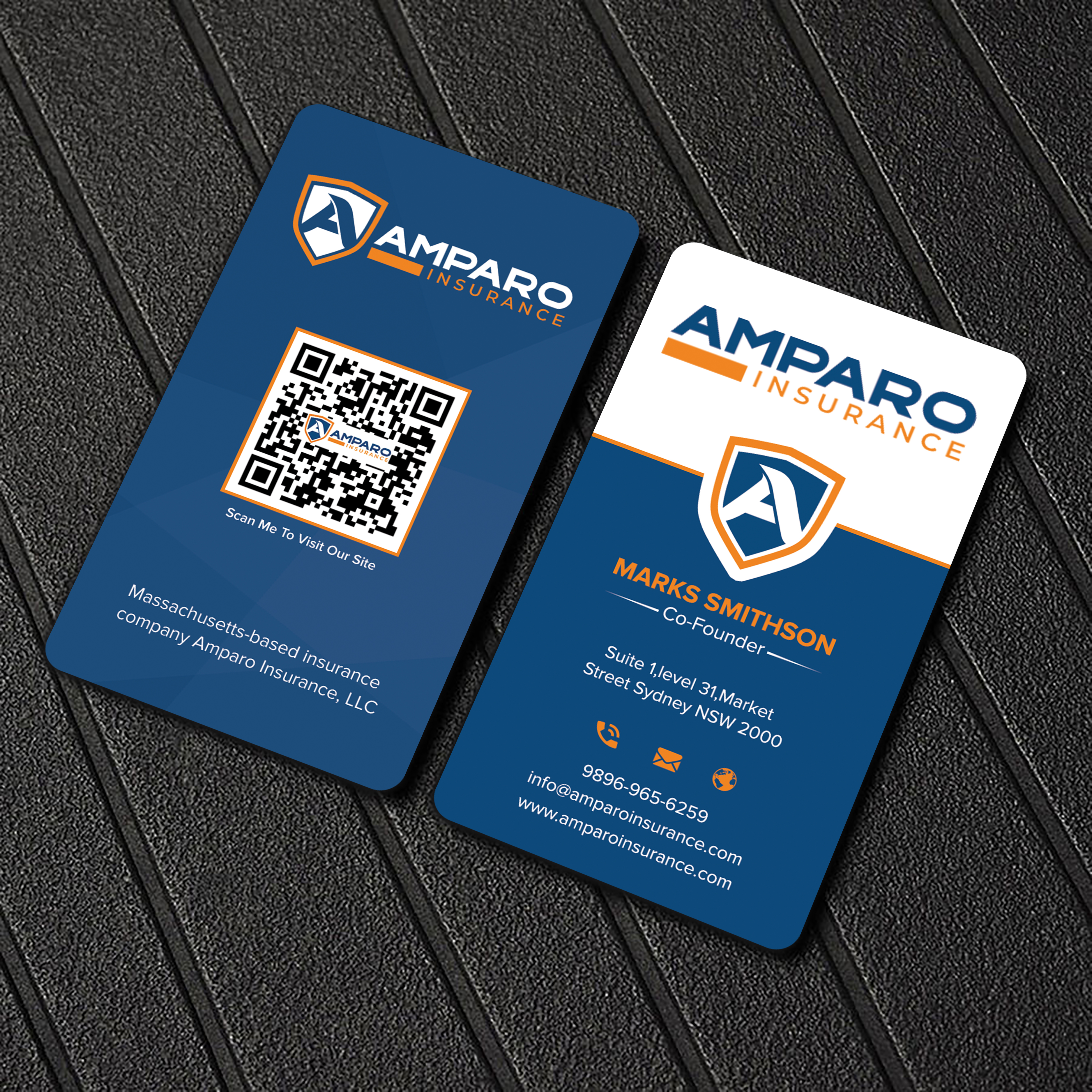 Business Card Design by sadikul islam for Amparo Insurance, LLC | Design #28336953