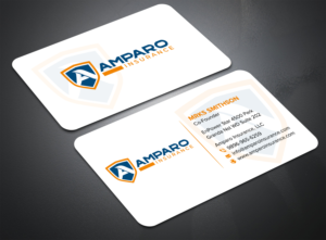 Diseño de Tarjeta de Presentación por sadikul islam para Amparo Insurance, LLC | Diseño: #28337147