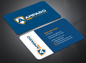 Diseño de Tarjeta de Presentación por sadikul islam para Amparo Insurance, LLC | Diseño: #28337151