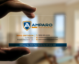 Business Card Design by sadikul islam for Amparo Insurance, LLC | Design: #28357978