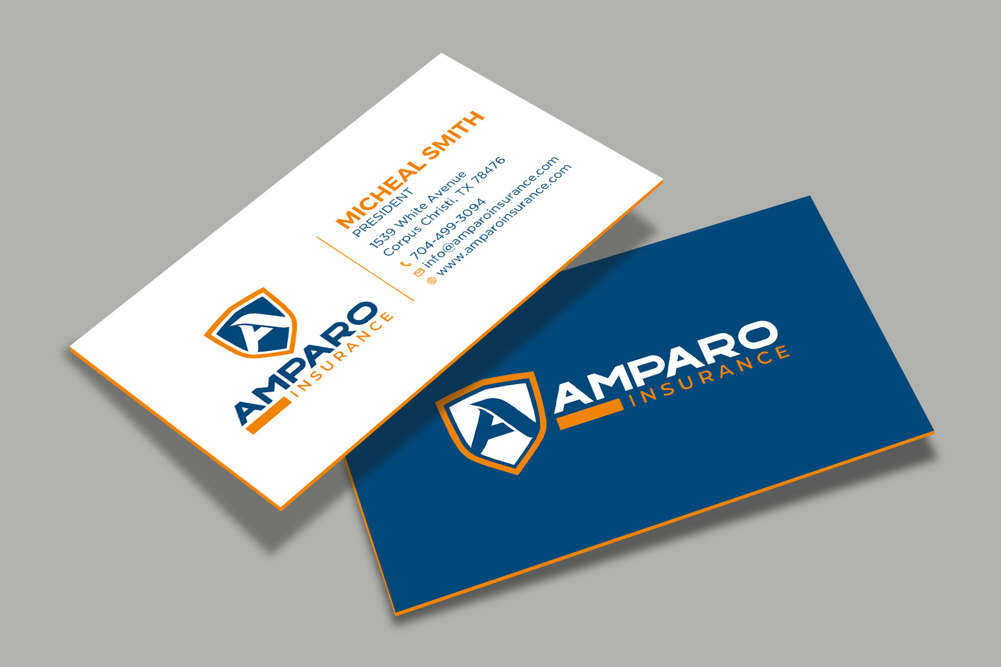 Business Card Design by RENEXIT for Amparo Insurance, LLC | Design #28321803