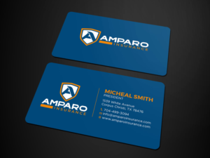 Diseño de Tarjeta de Presentación por RENEXIT para Amparo Insurance, LLC | Diseño: #28321805