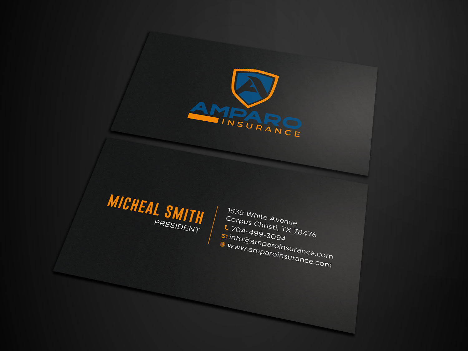Business Card Design by RENEXIT for Amparo Insurance, LLC | Design #28321811
